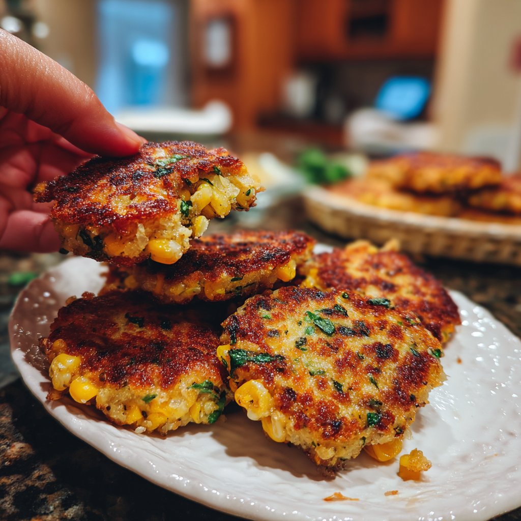 Quinoa and Sweet Corn Fritters