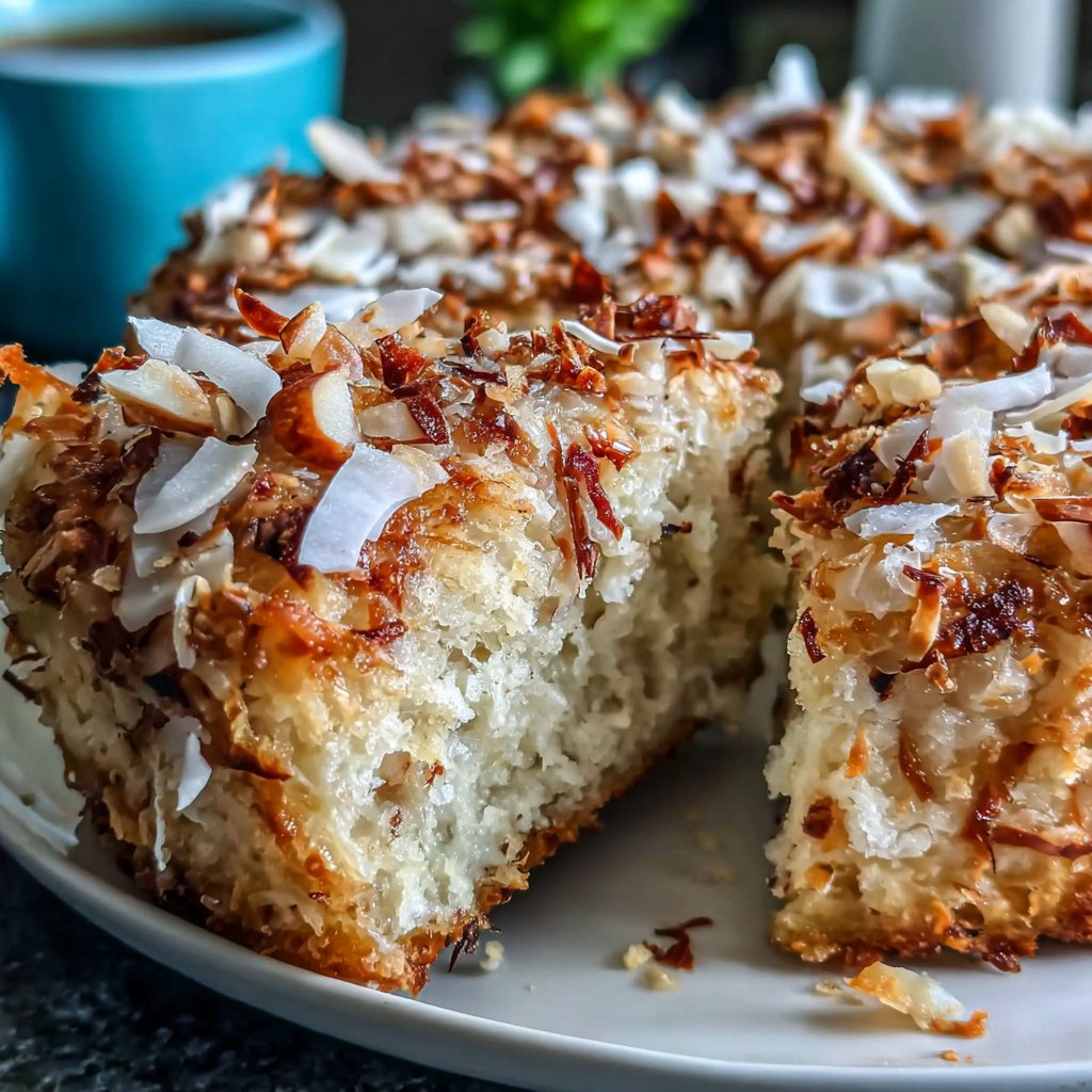 Almond Coconut Spring Cake