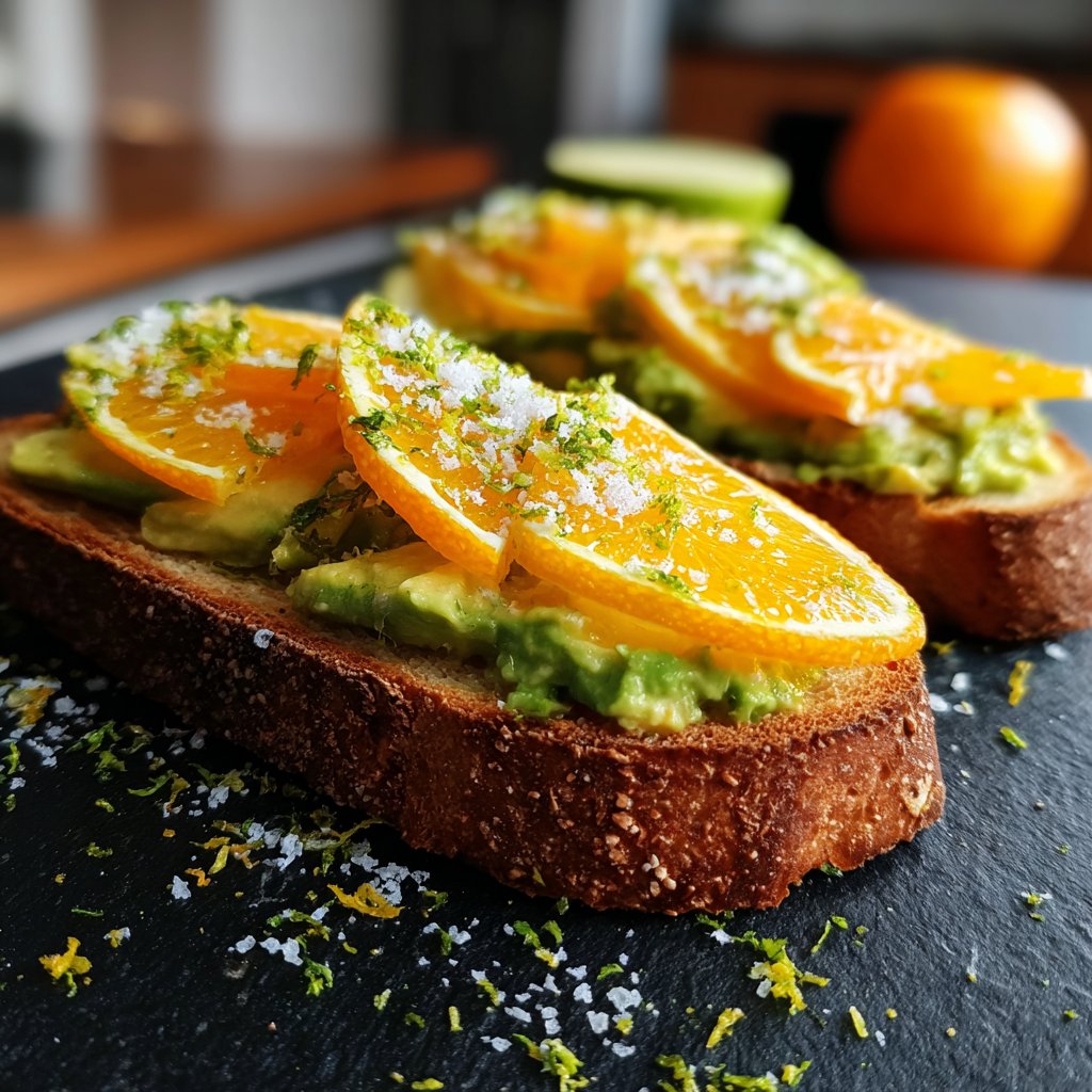 Avocado and Citrus Tartines
