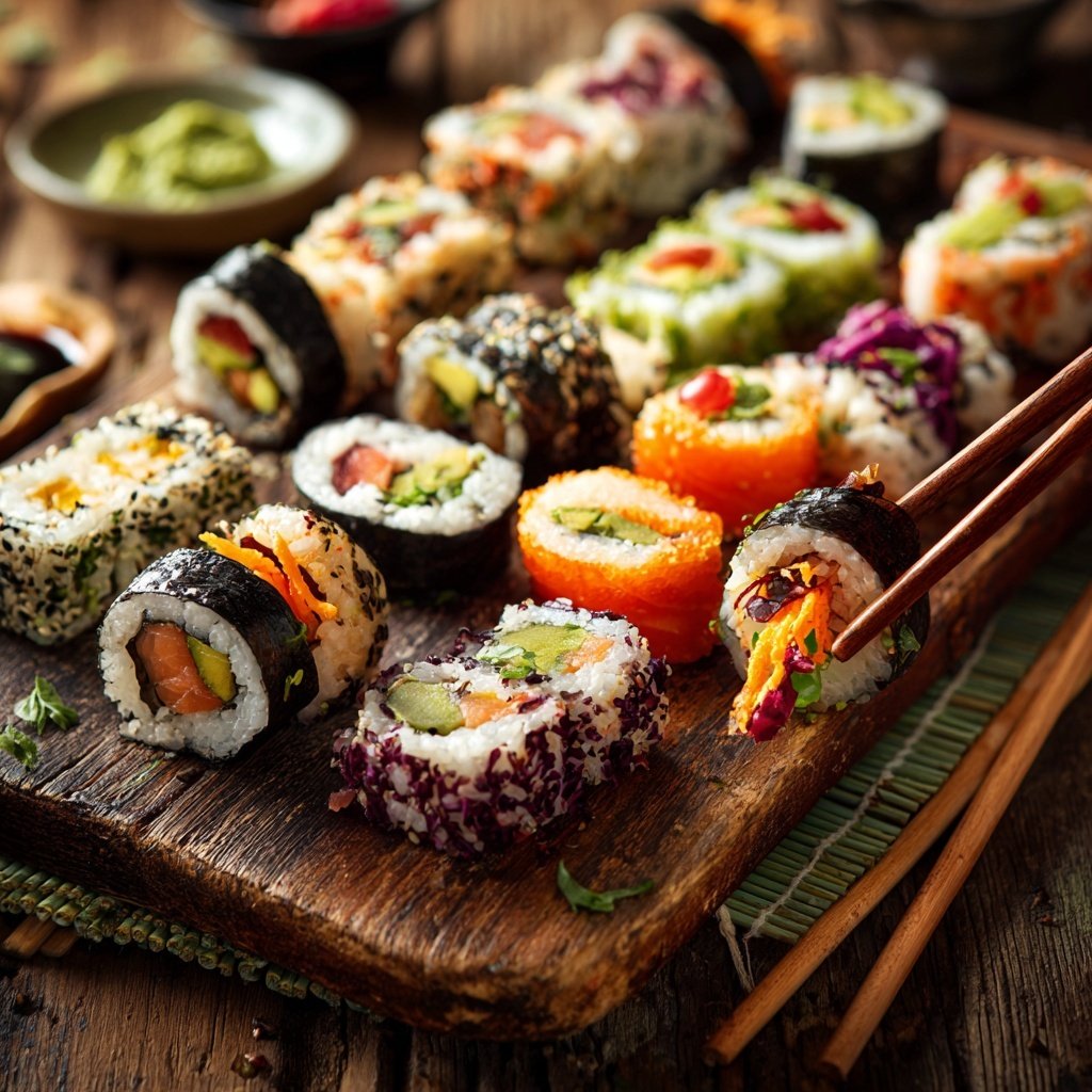 Global Japanese Sushi Rolls