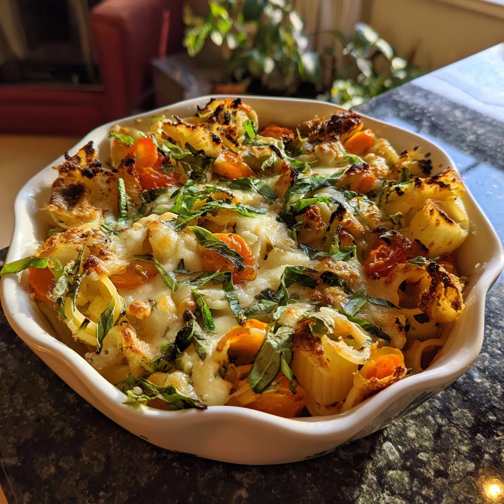 Oven-Baked Spring Veggie Pasta