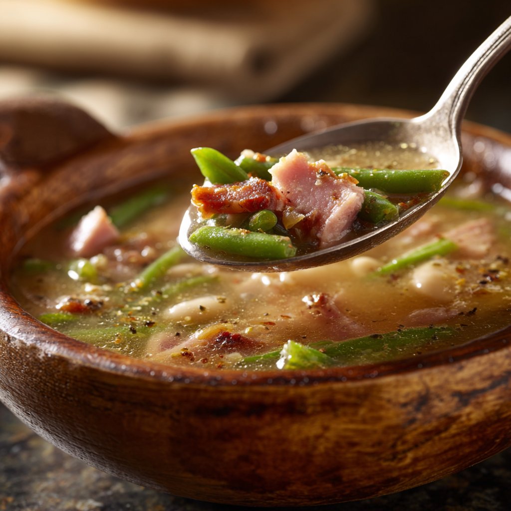 Ham and Bean Soup with Savory Drippings