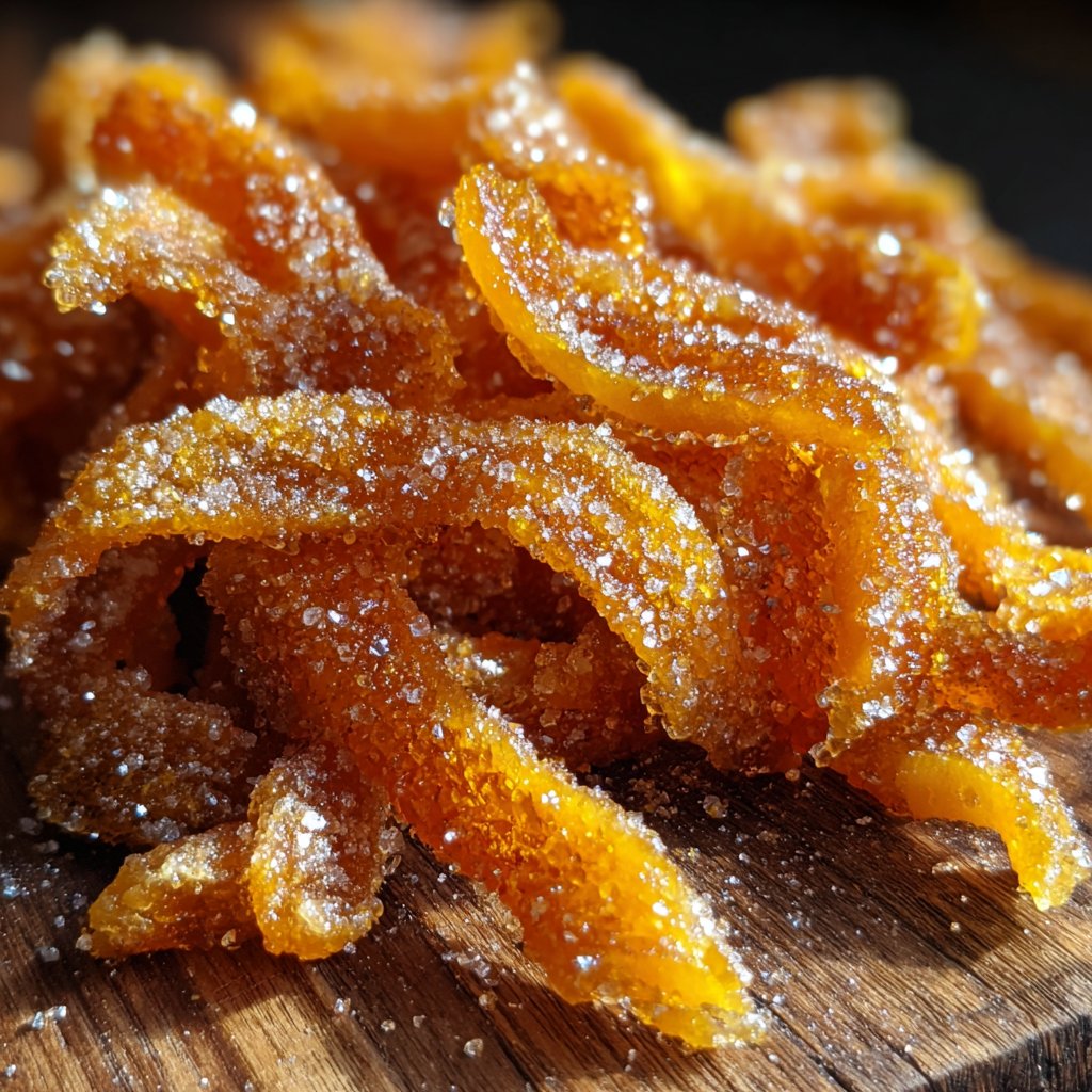 Candied Orange Peel Snack