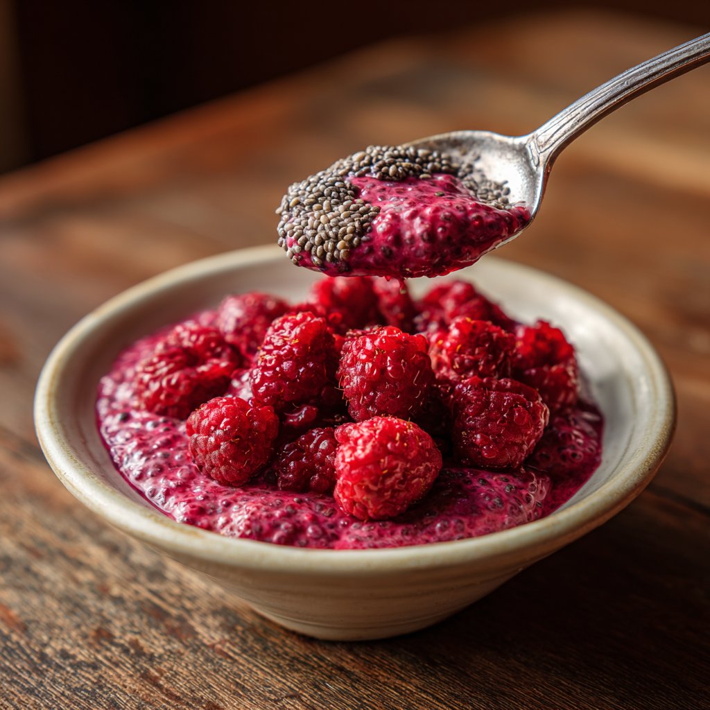 Raspberry Chia Seed Pudding