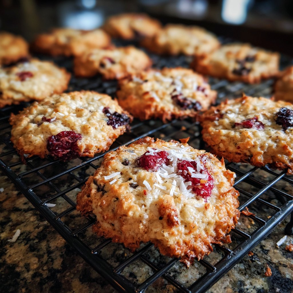 Berry-Coconut Oatmeal Cookies